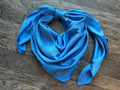Wild Rag solid Blue Bell Cowboy Western Neck Scarf