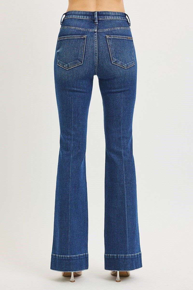 HIGH RISE FLARE JEANS
