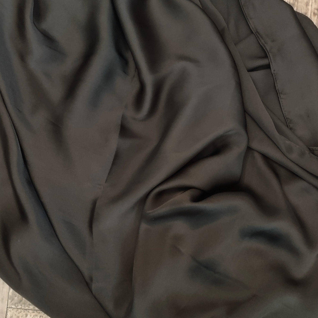 Wild Rag Solid Black Western Cowboy Neck Scarf