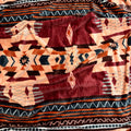 Rust Southwest Aztec King Size Super Soft Plush Blanket